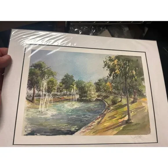 Original giclee print Patricia Mejia Evanston IL Arrington Pond Chicago A r